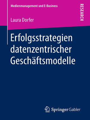 cover image of Erfolgsstrategien datenzentrischer Geschäftsmodelle